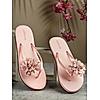 SOLE THREADS PINK WOMEN FLORET FLIP FLOPS