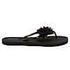 SOLE THREADS BLACK WOMEN FLORET FLIP FLOPS