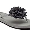 SOLE THREADS GREY WOMEN FLORET FLIP FLOPS