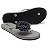 SOLE THREADS GREY WOMEN FLORET FLIP FLOPS