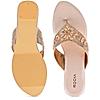 Rocia Rose Gold Women Embroidered Flats