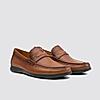 LANGUAGE TAN MEN LEATHER JAMESON CASUAL SLIP ON MOCCASIN SHOES