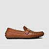 LANGUAGE TAN MEN LEATHER STANLEY DRIVER LOAFERS