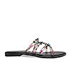 Rocia By Regal Black Women Strappy Vinyl Flats