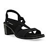 Rocia By Regal Black Women Comfort Strappy Block Heels