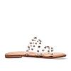 Rocia By Regal Transparent Women Diamante Studded Vinyl Flats