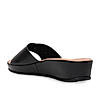 Rocia By Regal Black Women Slip On Buckled Flats