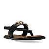 Rocia By Regal Black Women Buckled Backstrap Sandals