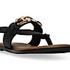 Rocia By Regal Black Women Buckled Backstrap Sandals