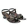 Rocia By Regal Gun Metal Women Shimmer Block Heel Sandals