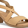 Rocia By Regal Beige Women Comfort Strappy Block Heels