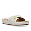 Rocia By Regal White Women Slip On Buckled Flats