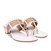 Rocia By Regal White Women Kolhapuri Block Heel Sandals