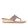 Rocia By Regal Rose Gold Women Embroidered Wedges