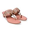 Rocia By Regal Pink Women Kolhapuri Block Heel Sandals