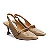 Rocia By Regal Taupe Women High Heel Sling Back Pumps