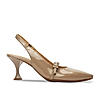 Rocia By Regal Taupe Women High Heel Sling Back Pumps