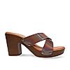 Rocia By Regal Gun Metal Women Casual Block Heel Sandals