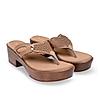 Rocia By Regal Taupe Women Casual Block Heel Sandals