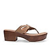 Rocia By Regal Taupe Women Casual Block Heel Sandals