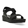 Rocia By Regal Black Women Casual Wedge Heel Sandals