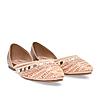 Rocia By Regal Rose Gold Women Embroidered Mojaris