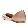 Rocia By Regal Rose Gold Women Embroidered Mojaris