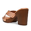 Rocia By Regal Rose Gold Women Casual Block Heel Sandals