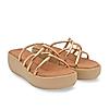 Rocia By Regal Rose Gold Women Criss Cross Platforms