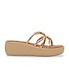 Rocia By Regal Rose Gold Women Criss Cross Platforms