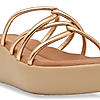 Rocia By Regal Rose Gold Women Criss Cross Platforms