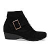 Rocia By Regal Black Women Suede Ankle Length Boots