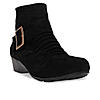 Rocia By Regal Black Women Suede Ankle Length Boots