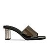 Rocia By Regal Black Women Vinyl Block Heels