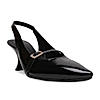 Rocia By Regal Black Women High Heel Sling Back Pumps