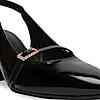 Rocia By Regal Black Women High Heel Sling Back Pumps