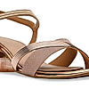 Rocia By Regal Rose Gold Women Shimmer Block Heel Sandals