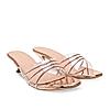 Rocia By Regal Rose Gold Women Vinyl Kitten Heels