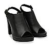 Rocia By Regal Black Women High Block Heel Booties