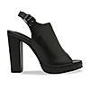 Rocia By Regal Black Women High Block Heel Booties