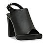 Rocia By Regal Black Women High Block Heel Booties