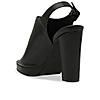 Rocia By Regal Black Women High Block Heel Booties