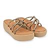 Rocia By Regal Bronze Women Criss Cross Platforms