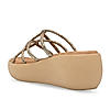 Rocia By Regal Bronze Women Criss Cross Platforms