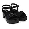 Rocia By Regal Black Women Casual Platform Sandals