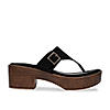 Rocia By Regal Black Women Laser Cut Sandals