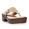 Rocia By Regal Cream Women Laser Cut Sandals