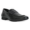 Imperio Black Mens Formal Leather Saddle Slip On Shoes