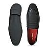 Imperio Black Mens Formal Leather Saddle Slip On Shoes