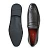 Imperio Dark Tan Mens Formal Leather Saddle Slip On Shoes